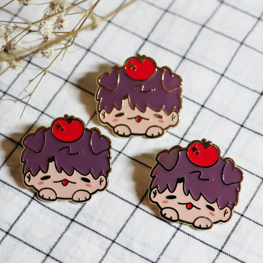 Caleb Puppy Enamel Pin