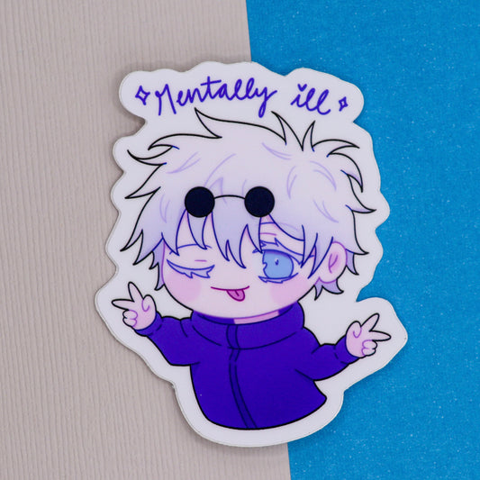 Gojo Mentally Ill Sticker