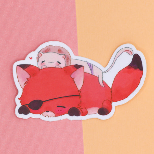 Fox & Ferret Sticker