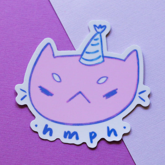 Hmph Cat Sticker