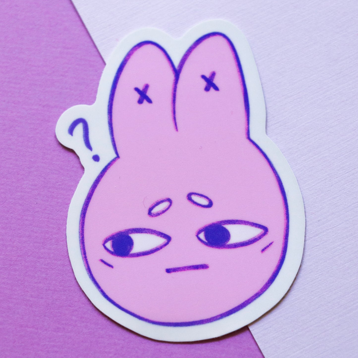 Confused Bun Sticker