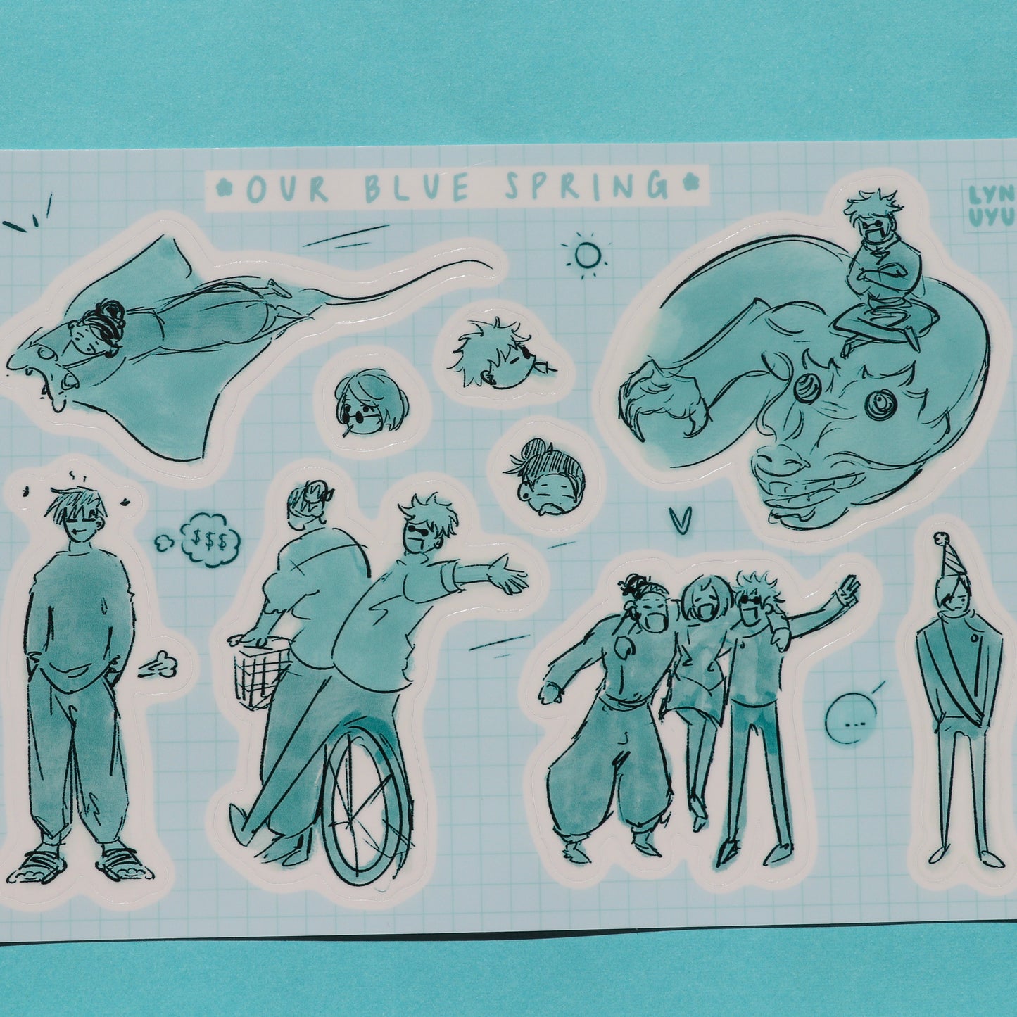 Our Blue Spring Sticker Sheet