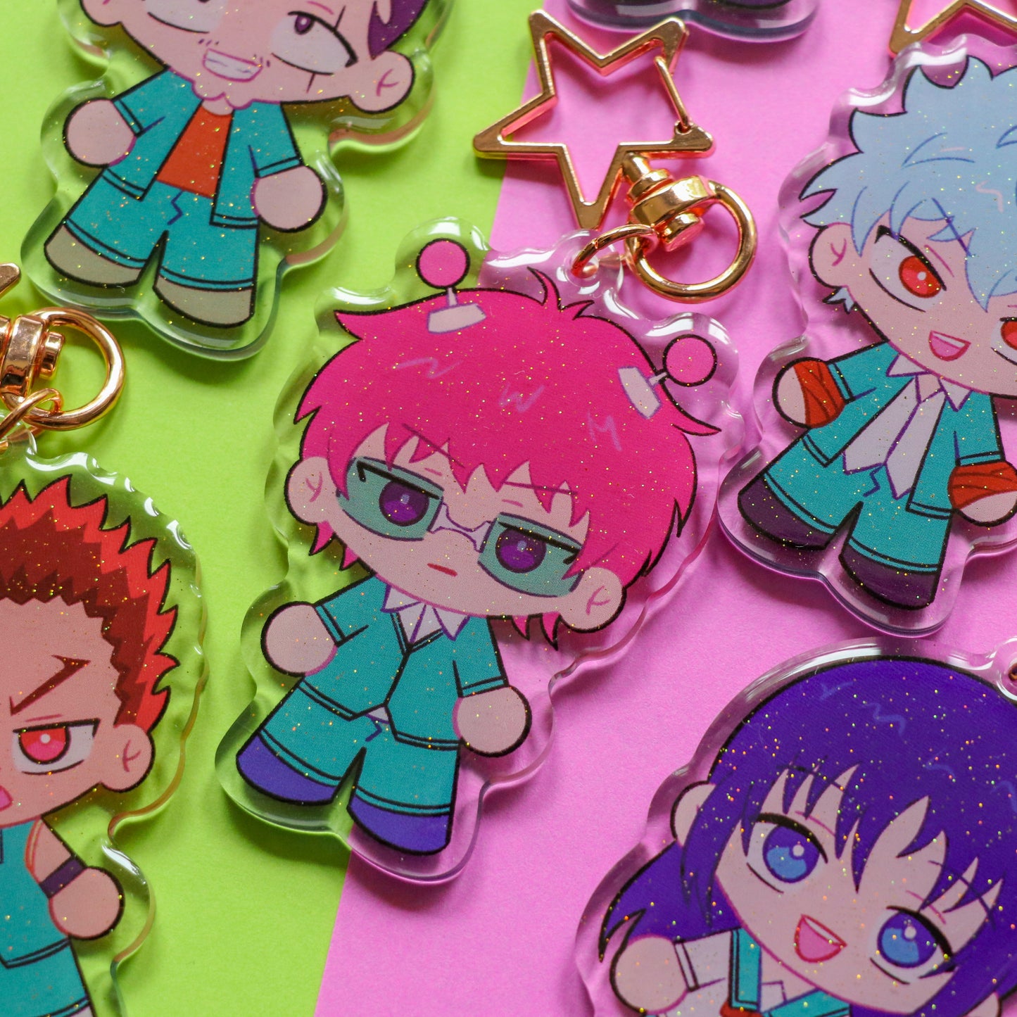 Psychic Squad Glitter Charms